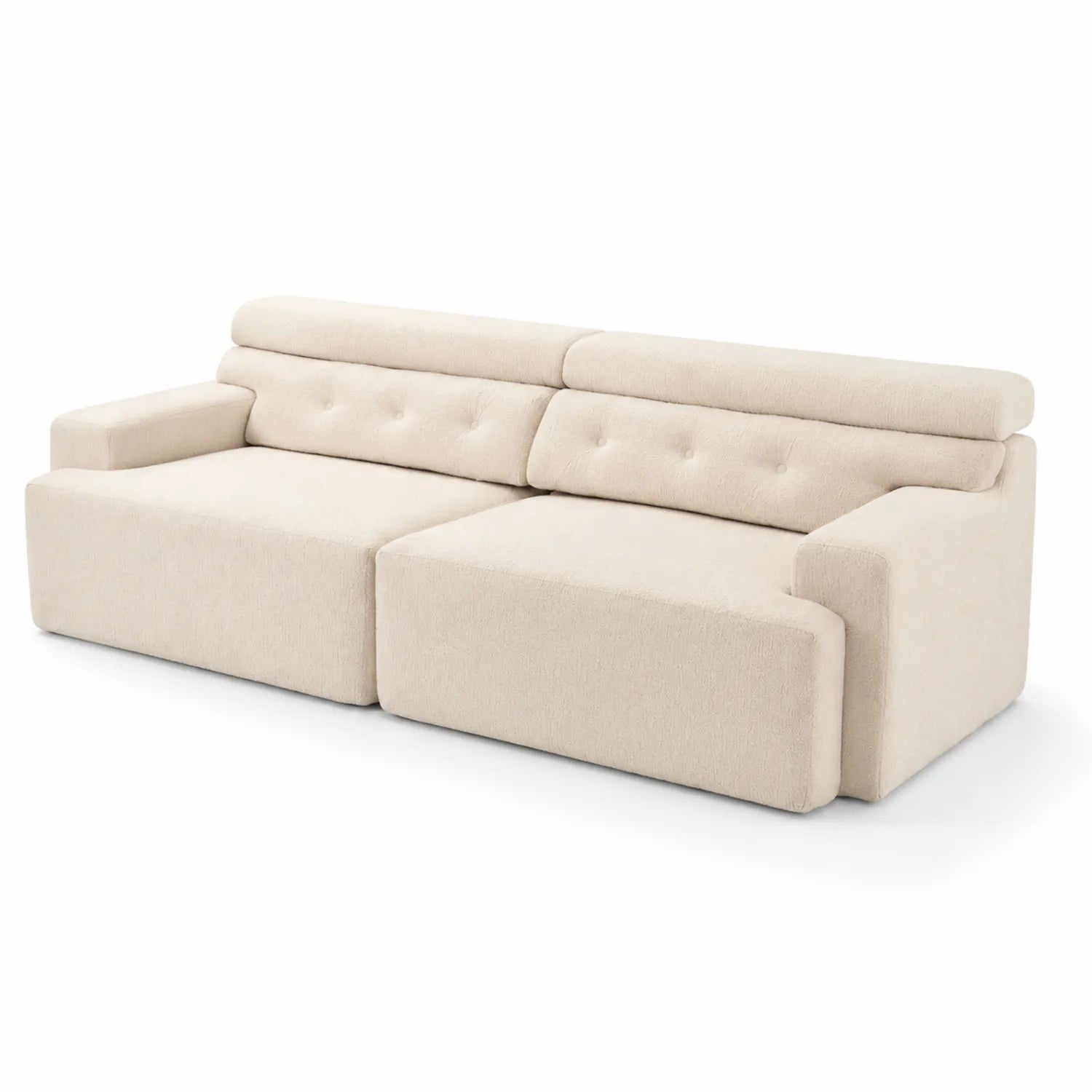 Canapé modulaire en tissu beige