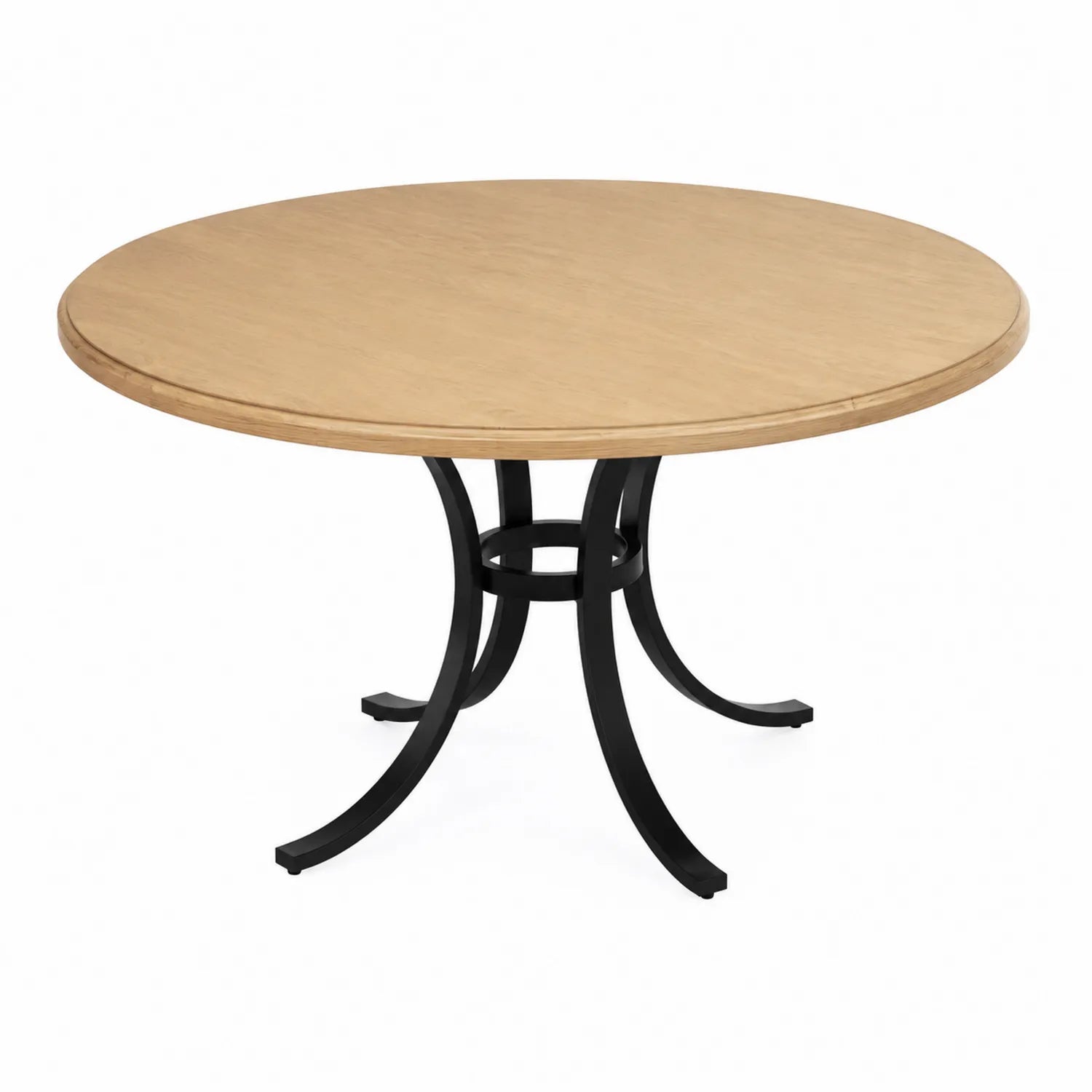 Table ronde en Bois et Métal 120 cm
