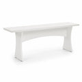 Banc en bois blanc 180x40x45 cm